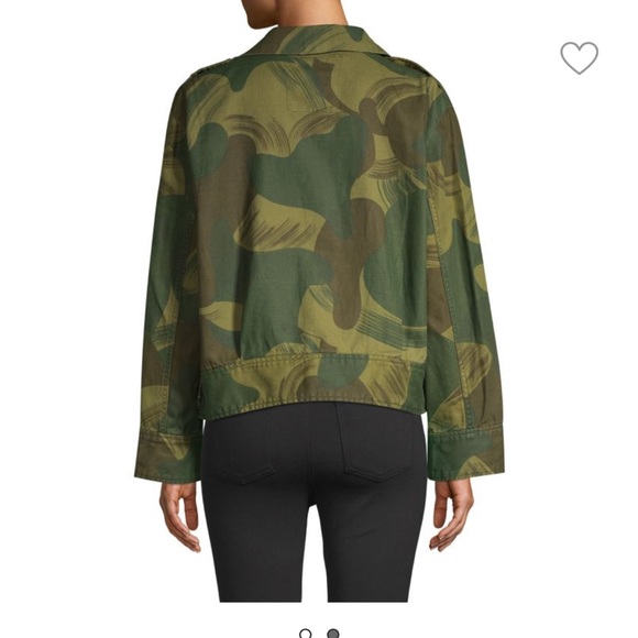 Zadig & Voltaire Kaleno Camou Jacket in Spi Green Military XS - Picture 3 of 7